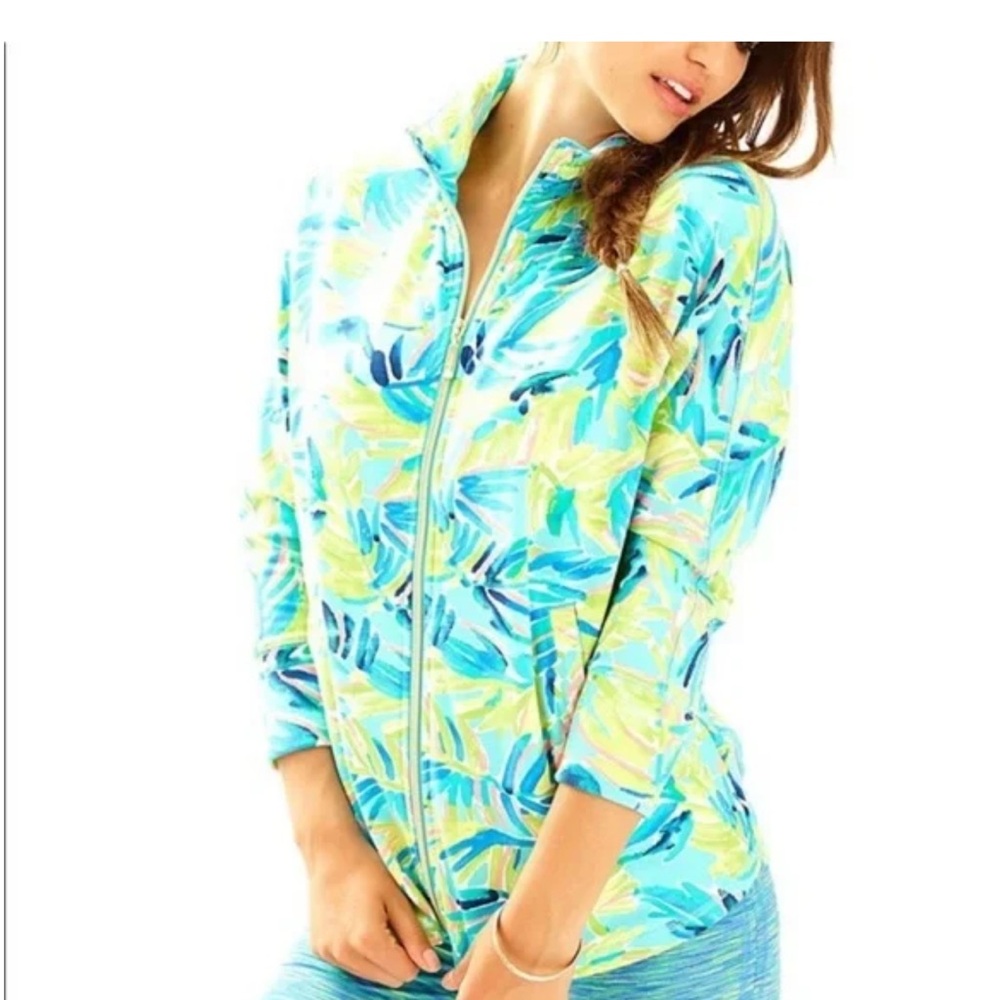 Lilly Pulitzer Deedee Swing Floral Print Zip Jacket